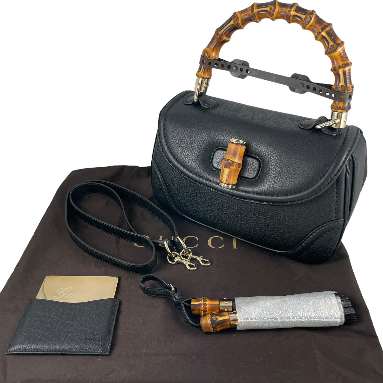 GUCCI】グッチ ニューバンブー 254884 ショルダーバッグ レザー