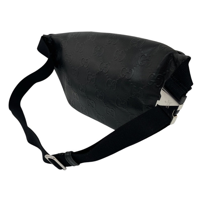 GUCCI】グッチ GGエンボス ベルトバッグ 645093 ウエストバッグ レザー