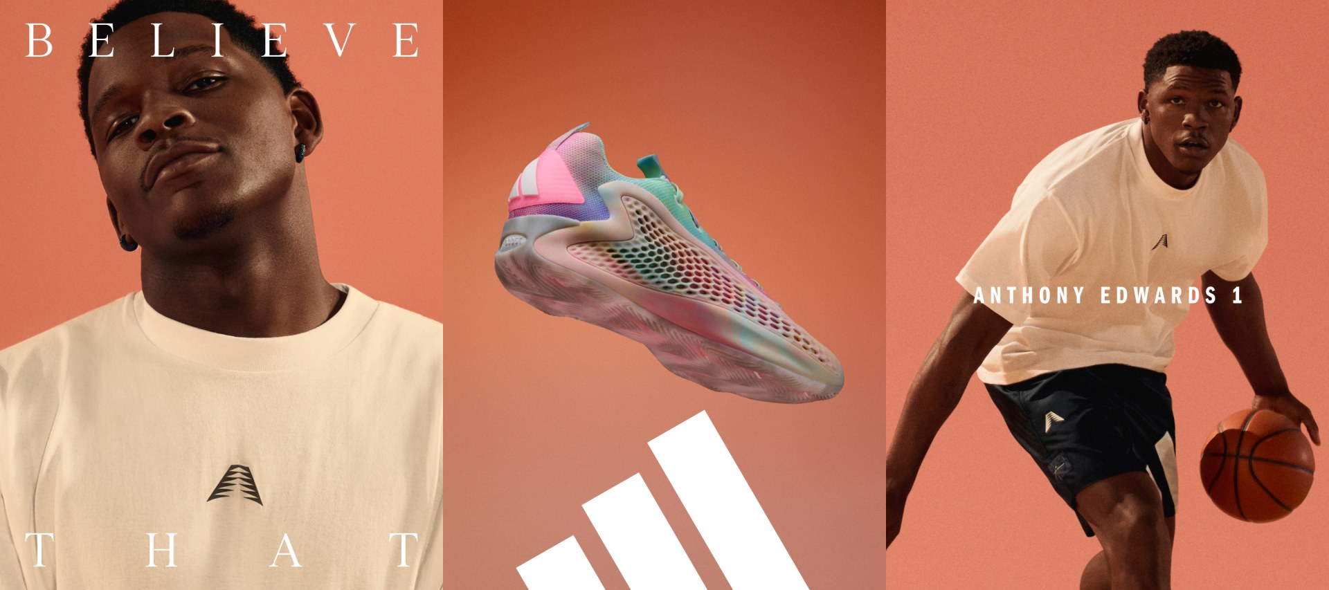 adidas Anthony Edwards 1 Low Shoes - White | Free Shipping with