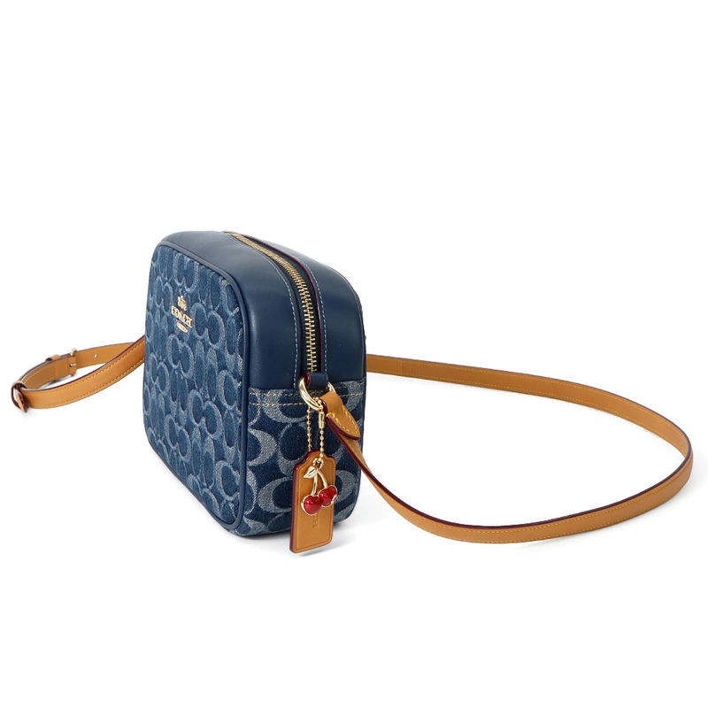 Brandol / COACH コーチ ショルダーバッグ シグネチャー デニム カメラ