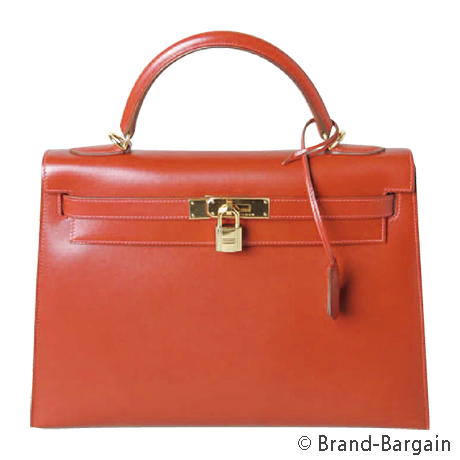 HERMES(エルメス)/ケリー32（外縫い）/ボックスカーフ×バーミリオン