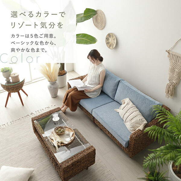 アバカ ソファ 1人掛け 約幅68cm ベージュ 洗える カバーリング仕様