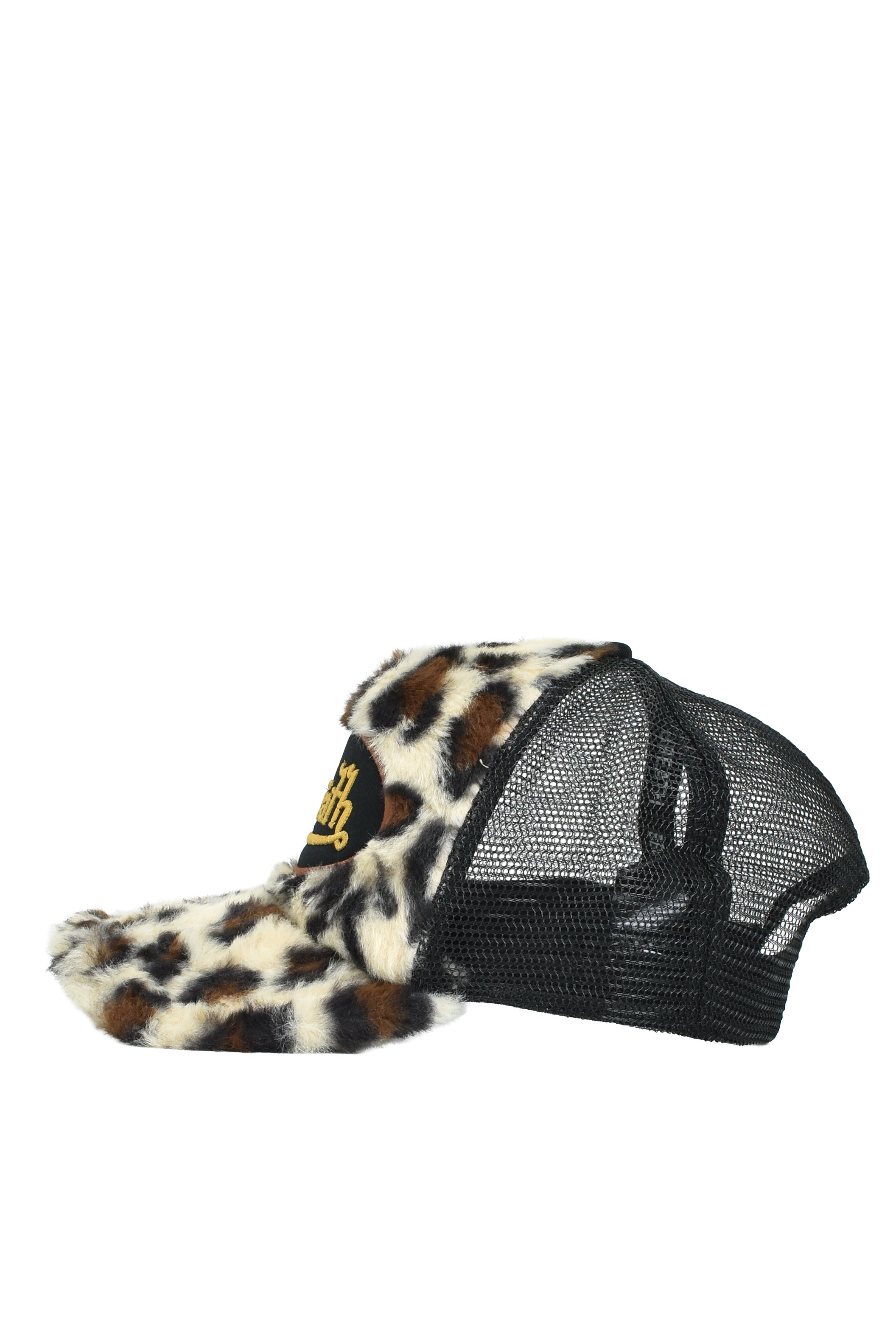 FAUX LEOPARD FUR CAP / BROWN – BREATH - OS 58-62cm