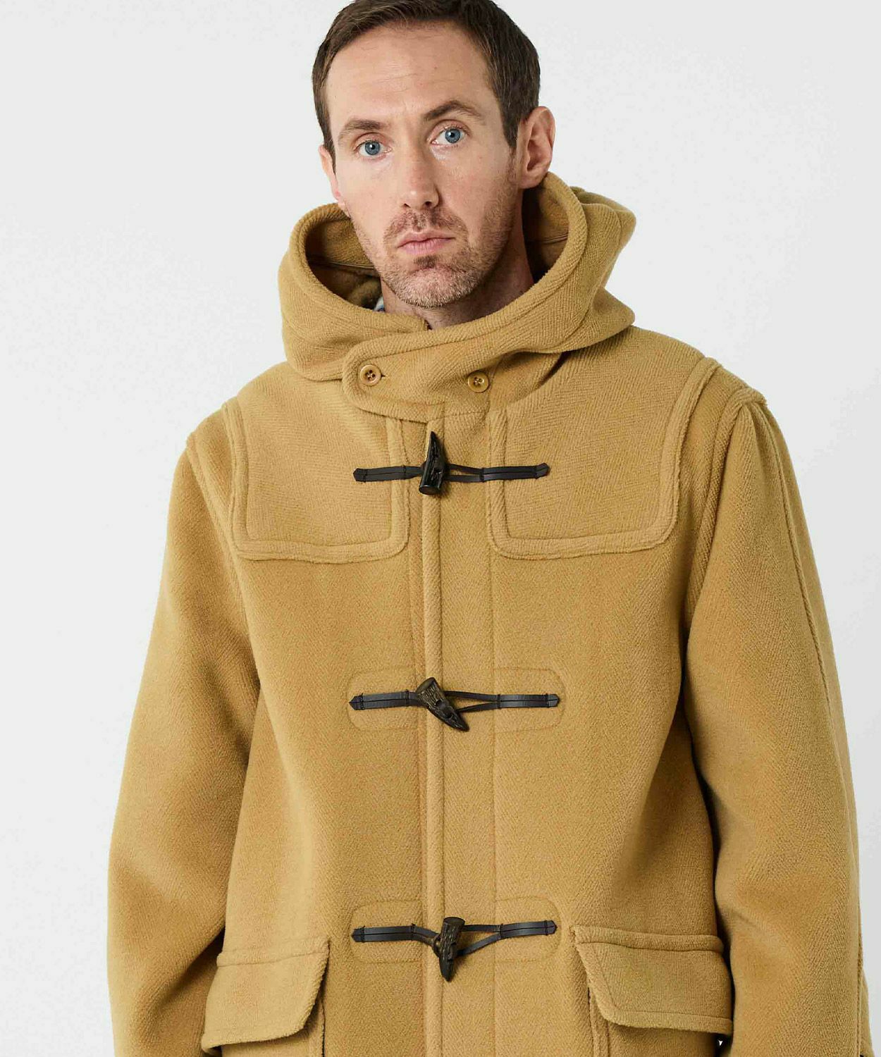 ヘリンボーンダッフルコート(ウール)(MEN) 全2色 | BRITISH MADE