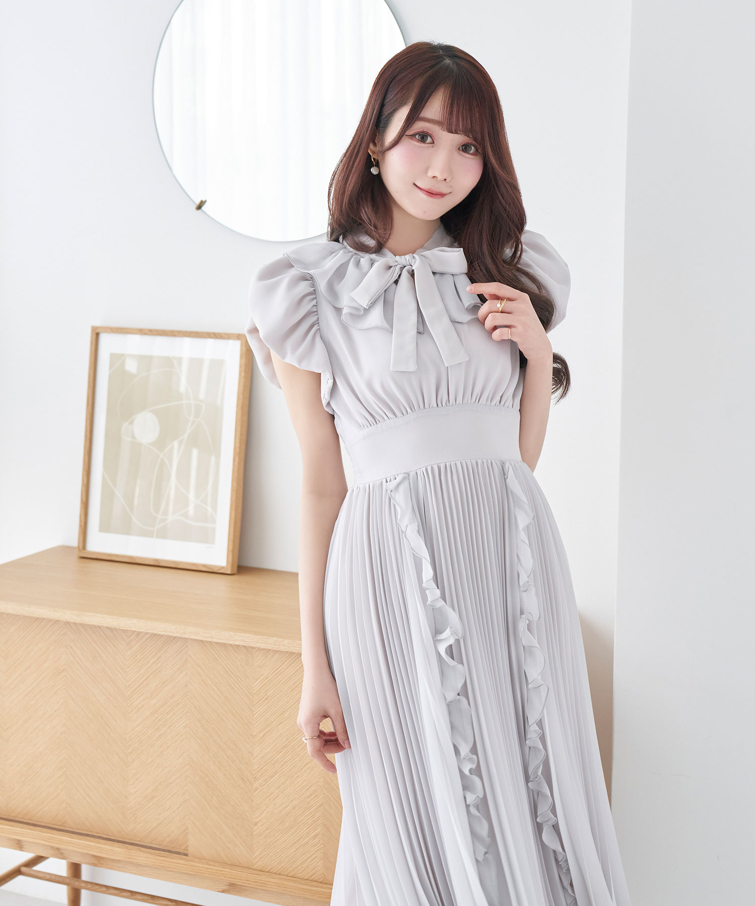 chiffon pleated dress – BUNNY APARTMENT