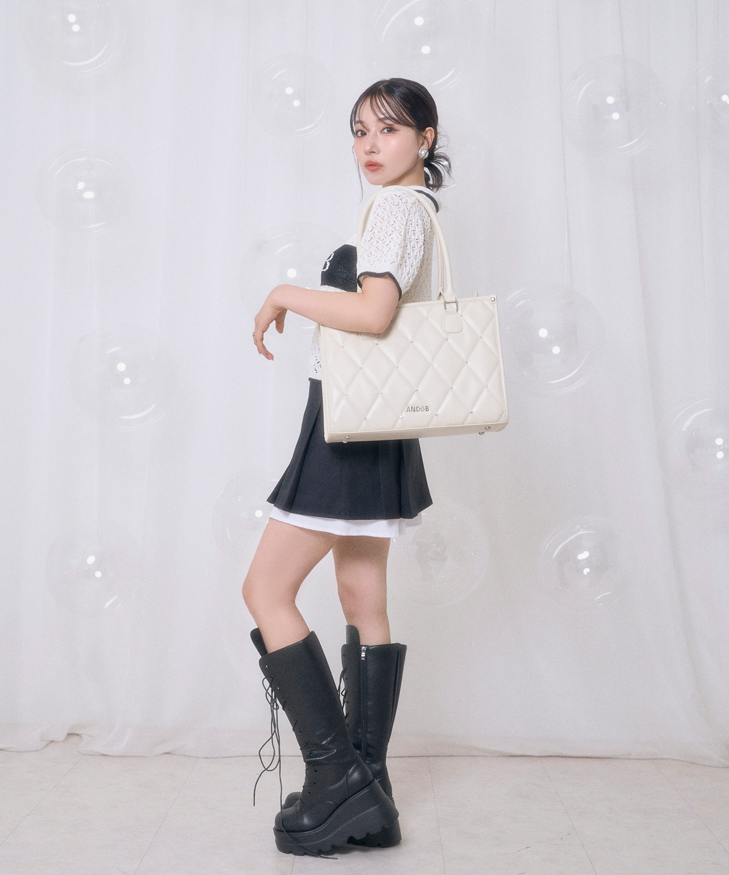 ビジューキルティングトートバッグ – BUNNY APARTMENT