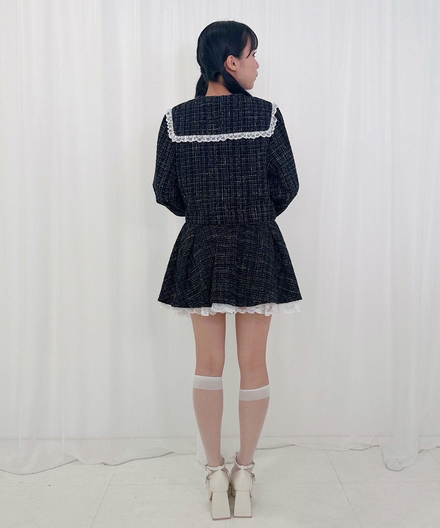 レースフリルツイード_スカートSET – BUNNY APARTMENT