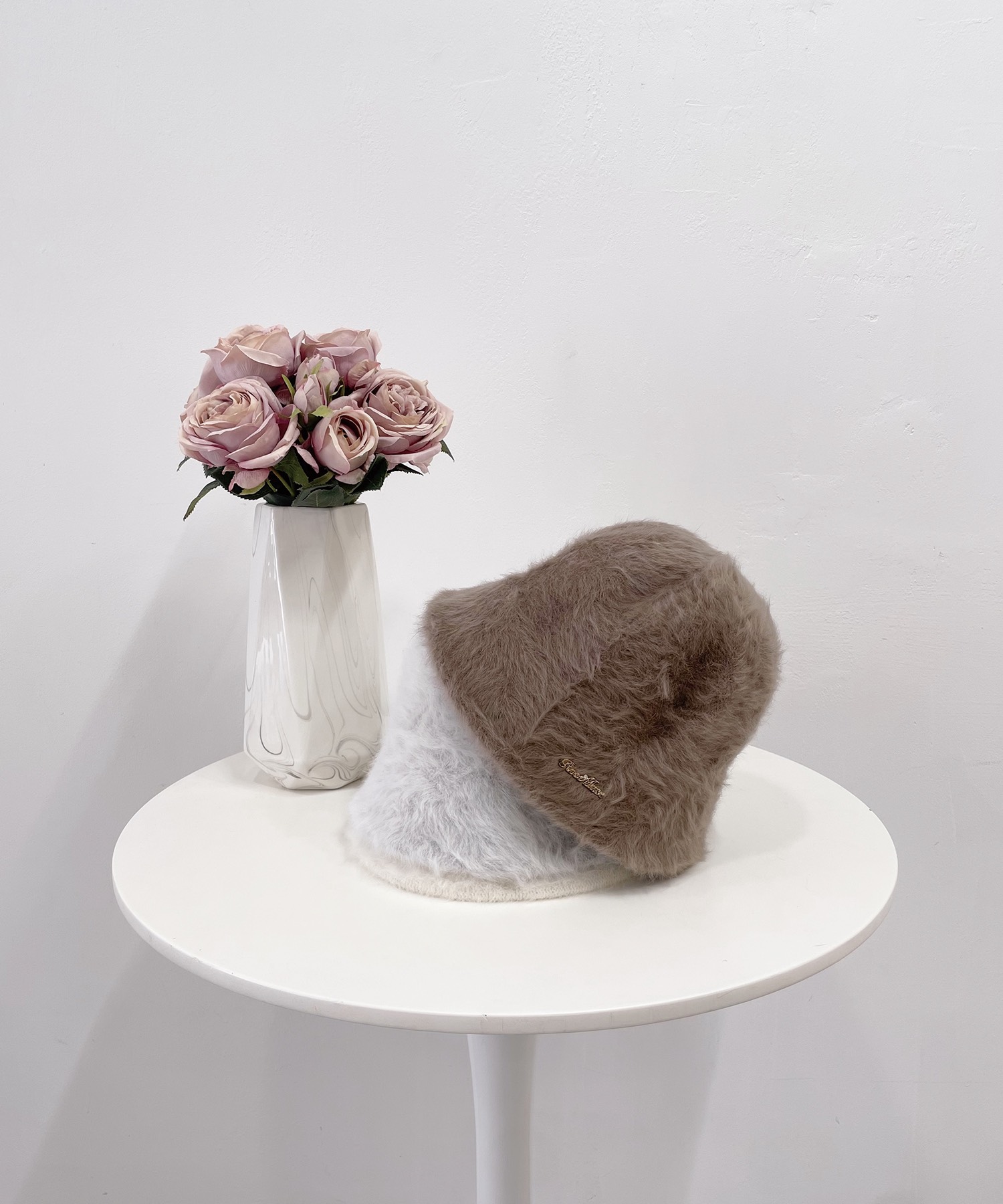 charm fur bucket hat【mocha】 – BUNNY APARTMENT