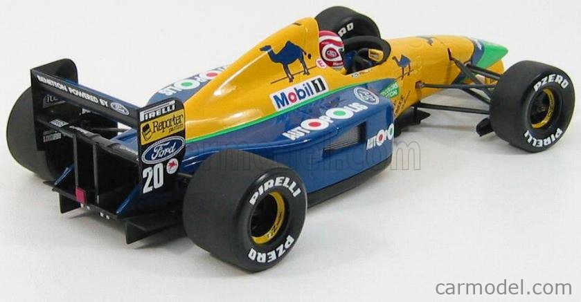 未使用 美品 ミニチャンプス1/18 ベネトン1991 R.モレノ N.ピケ