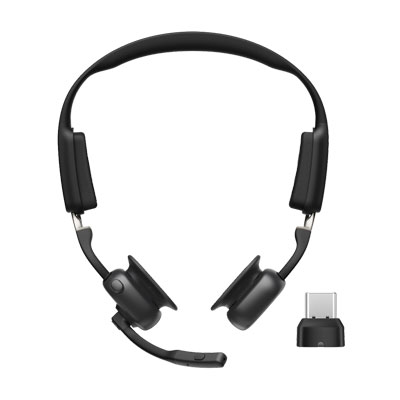 Shokz OpenMeet UC Bone Conduction Over the Head Stereo Bluetooth