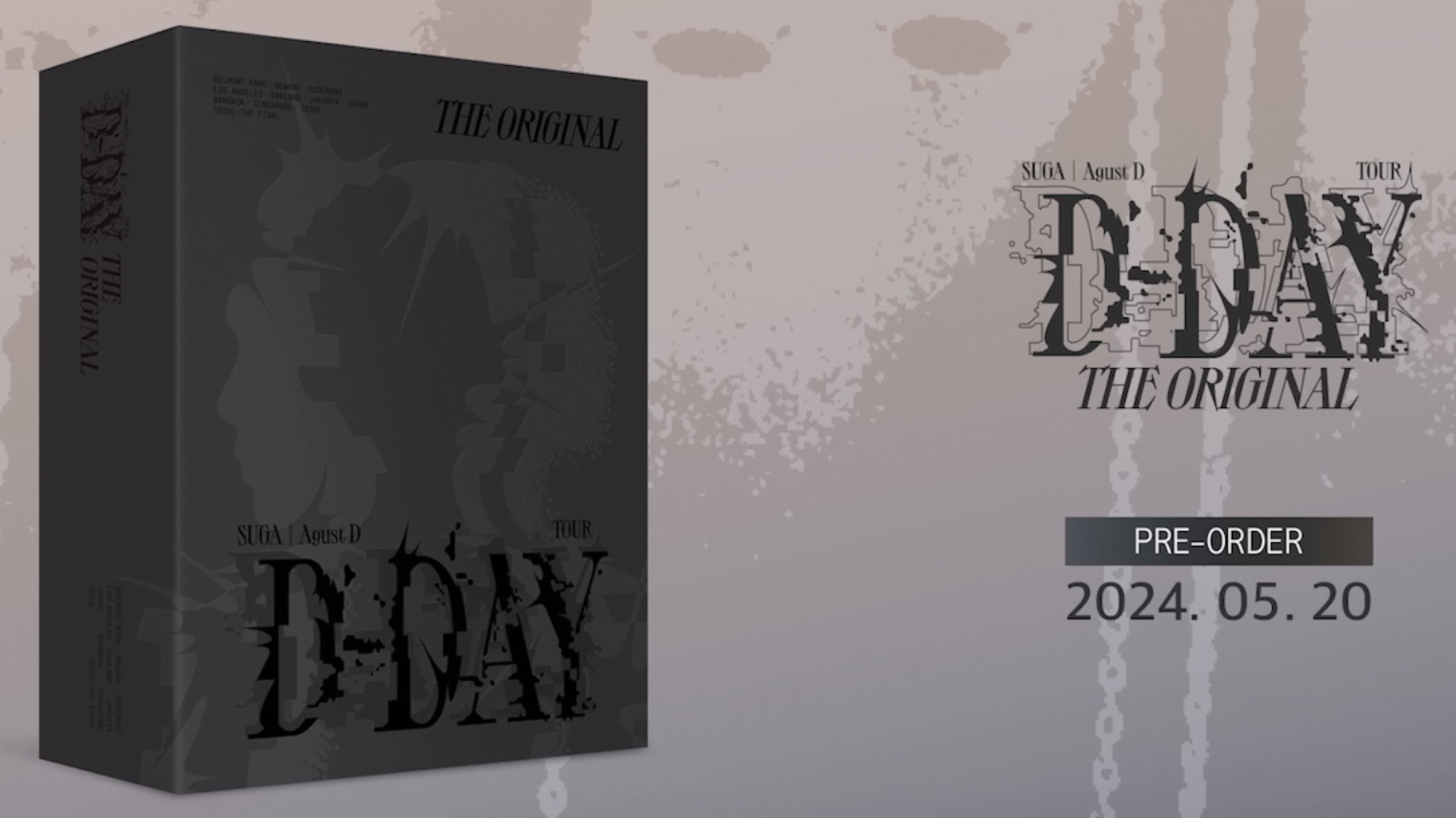 BTS SUGA | Agust D TOUR 'D-DAY' THE ORIGINALのDVDが発売決定