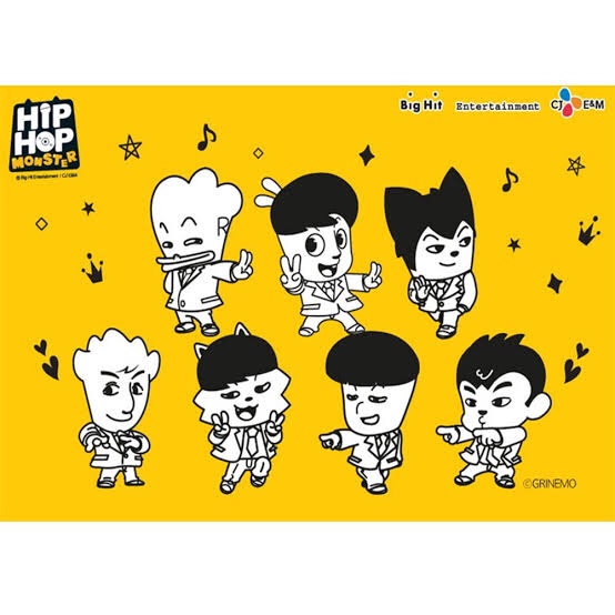 BTSを動物化させた公式キャラクターHIPHOP MONSTER – うぉるべや