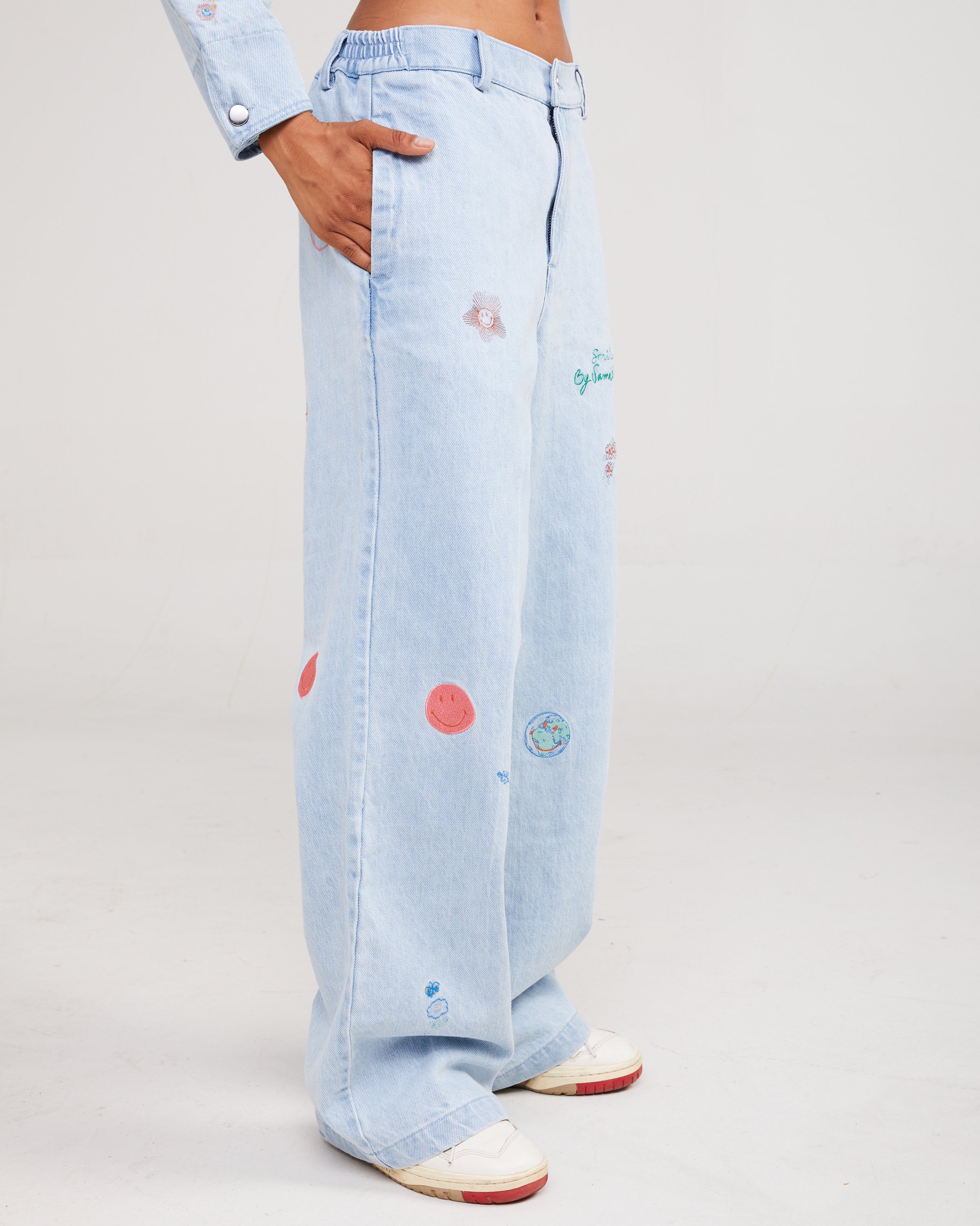 Smiley® Denim Pants – Samii Ryan