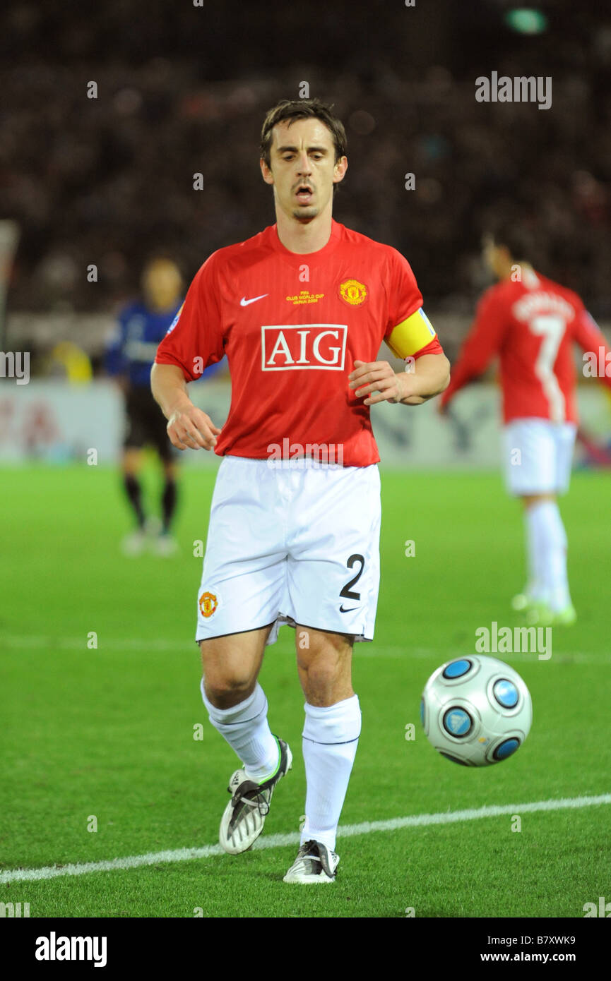 Gary Neville Man U DECEMBER 18 2008 Football FIFA Club World Cup