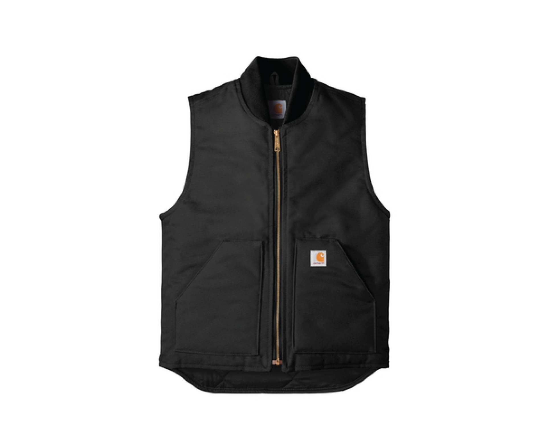 Relaxed Fit Firm Duck Insulated Rib Collar Vest | V01 | Cable