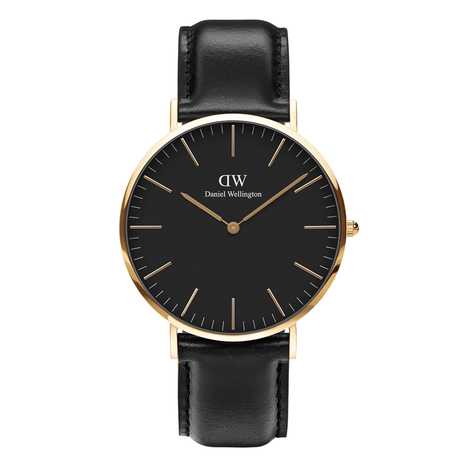 Classic Sheffield - Gold Watch with Black Dial | DW