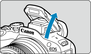 キヤノン：製品マニュアル｜EOS R50｜内蔵ストロボ撮影