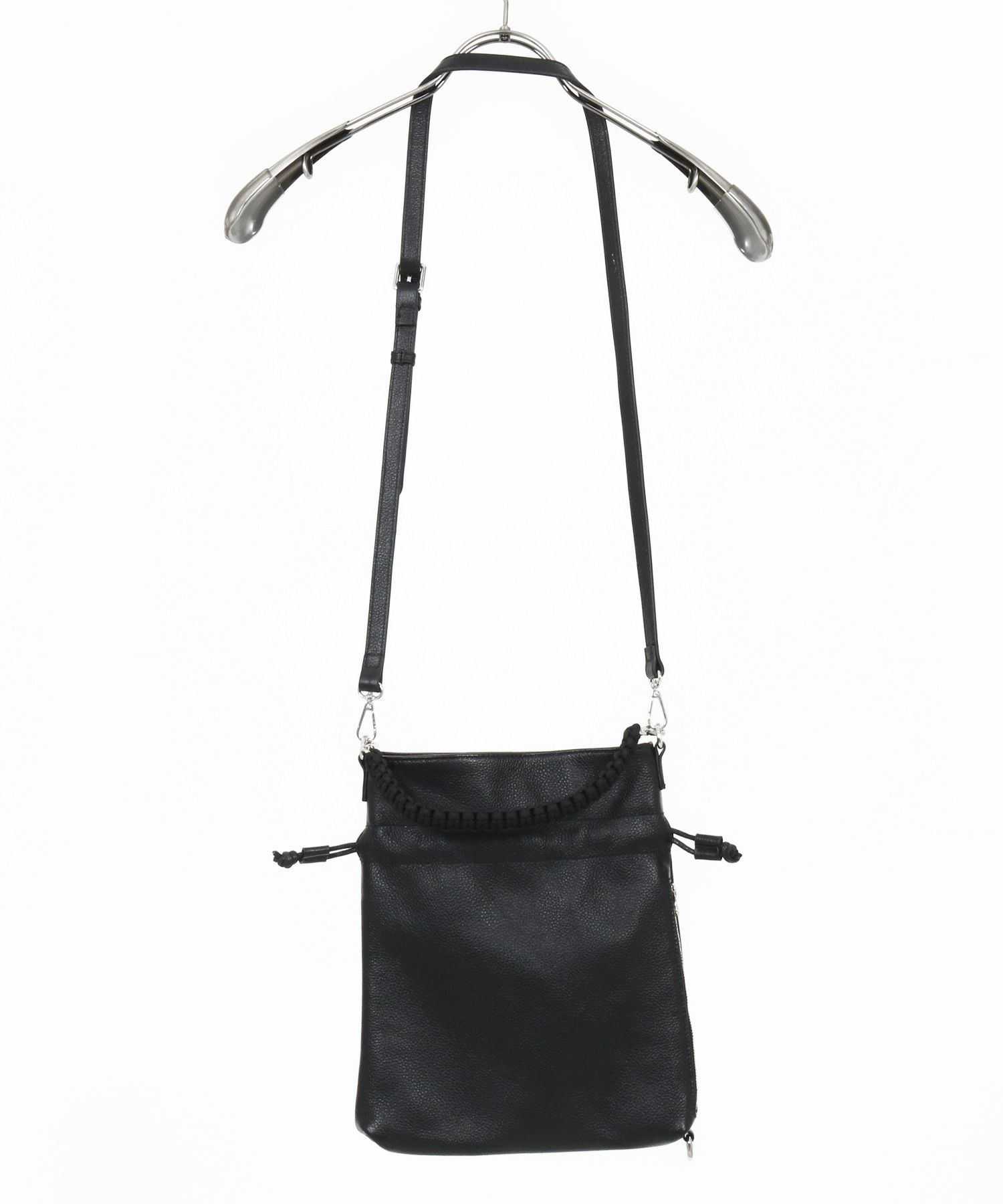 ADAM PATEK(アダムパテック)】new shrink leather drawstring minibag