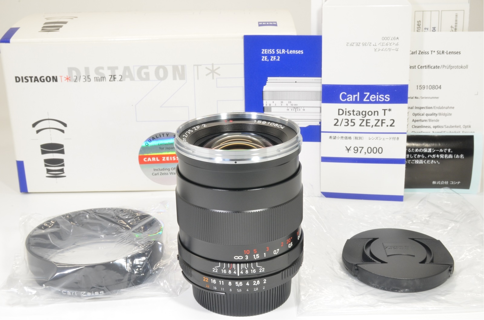 Carl Zeiss Distagon T* 35mm F2 ZF.2 Lens for Nikon F mount Never