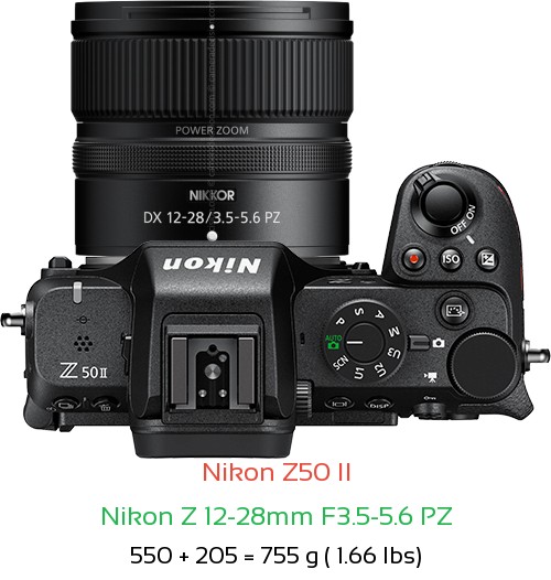 Nikon Z50 II Camera and Nikon Z 12-28mm F3.5-5.6 PZ Lens