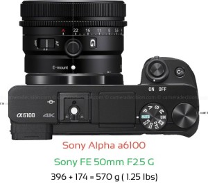 Sony A6100 Camera and Sony FE 50mm F1.8 Lens