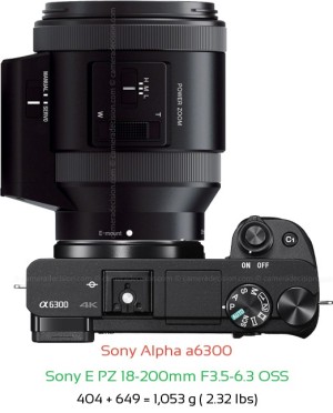 Sony A6300 Camera and Sony E 18-200mm F3.5-6.3 OSS LE Lens