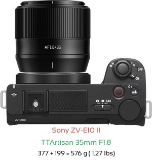 Sony ZV-E10 II Camera and Sony E 35mm F1.8 OSS Lens