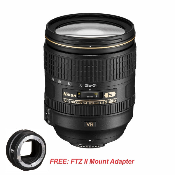 Nikon AF-S 24-120mm F4G ED VR Lens – Camerahaus