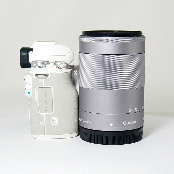 中古】(キヤノン) Canon EOS KISS M ダブルズームキツト ホワイト