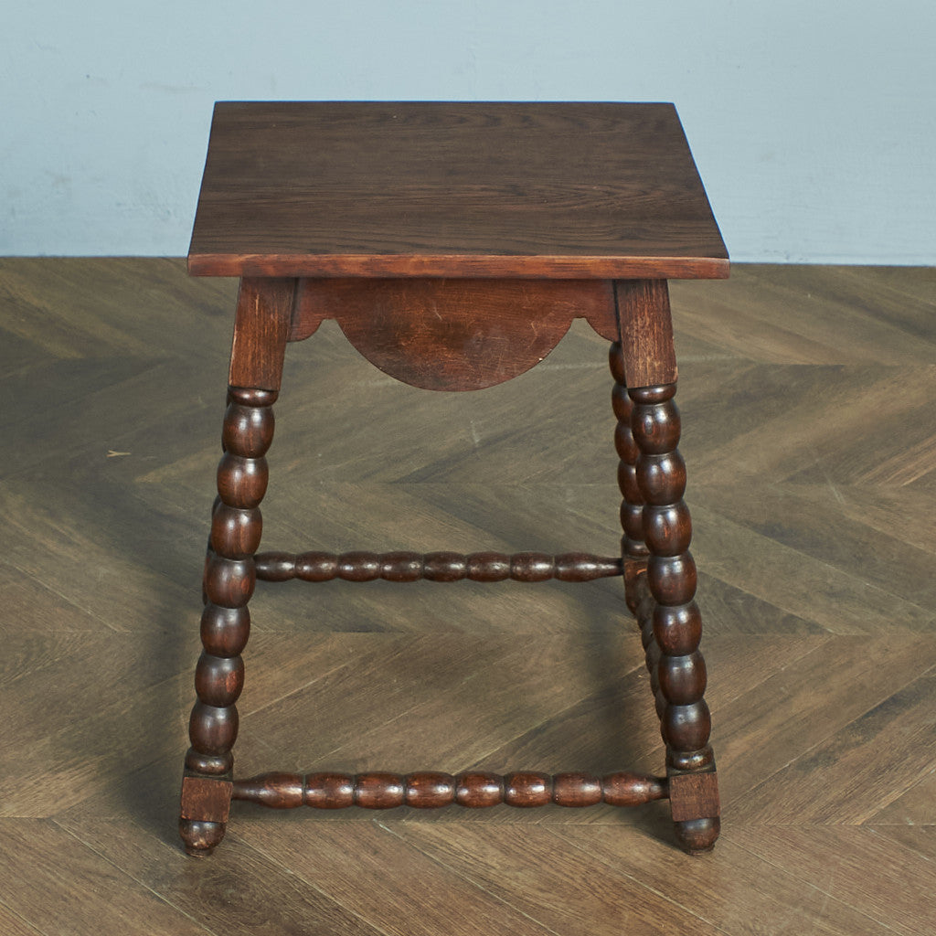 英国アンティーク オーク無垢材 サイドテーブル #74964 – camori