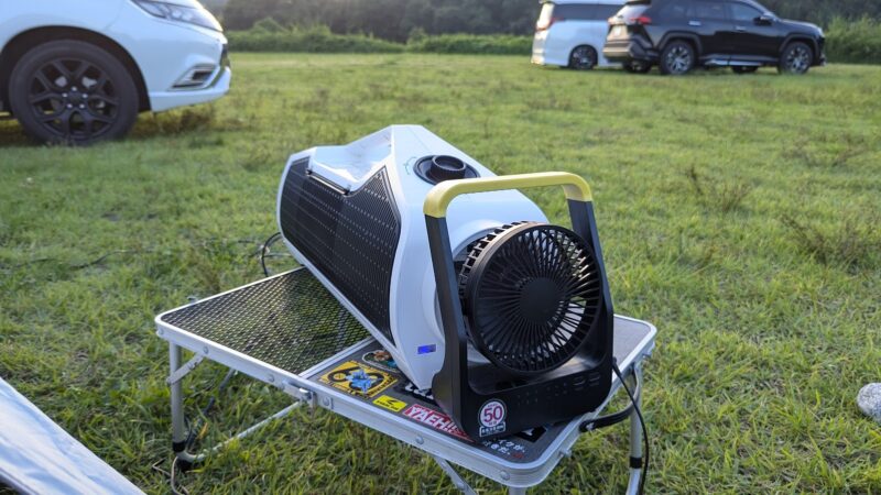 ポータブルミニクーラーは夏キャンプの冷房になるのか実験！ナカトミ