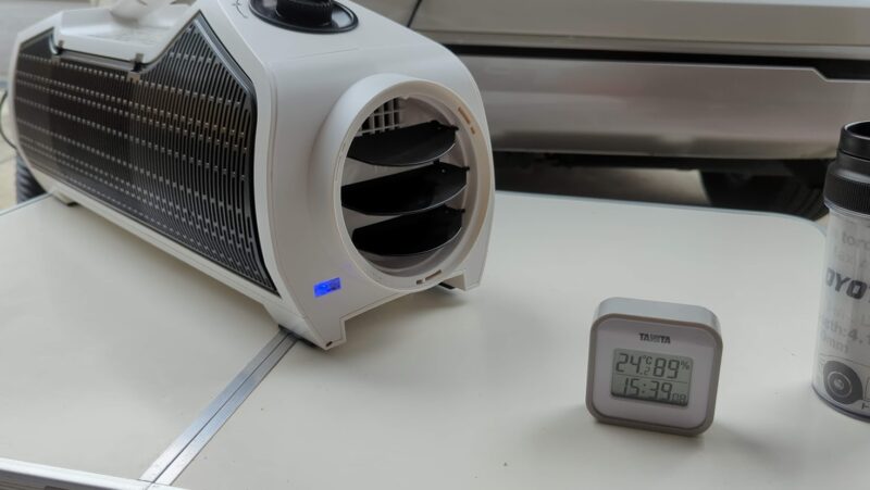 ポータブルミニクーラーは夏キャンプの冷房になるのか実験！ナカトミ