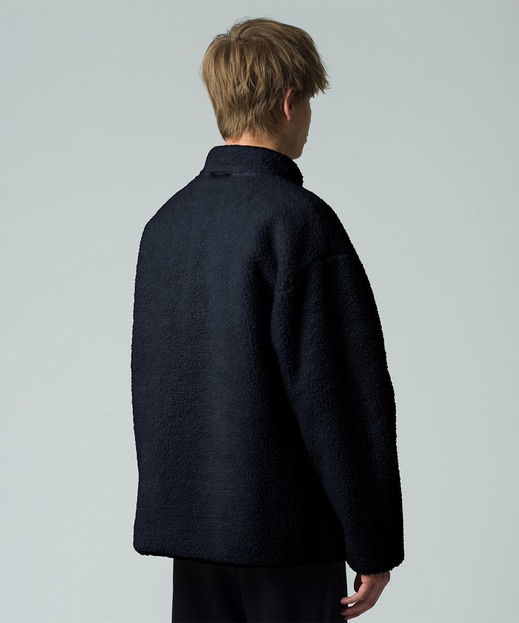 キンロス リバーシブル フリース ジャケット ブラックレーベル