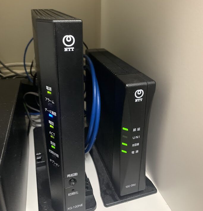 フレッツ光クロスファミリーの光電話対応機器ルーターXG100-NEが機能
