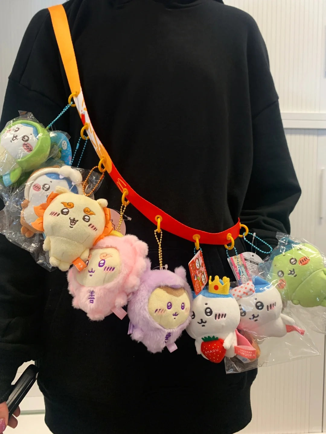 ぬい服］10cm 無属性 ぬいぐるみ用服 ショルダーストラップ 無地【背带