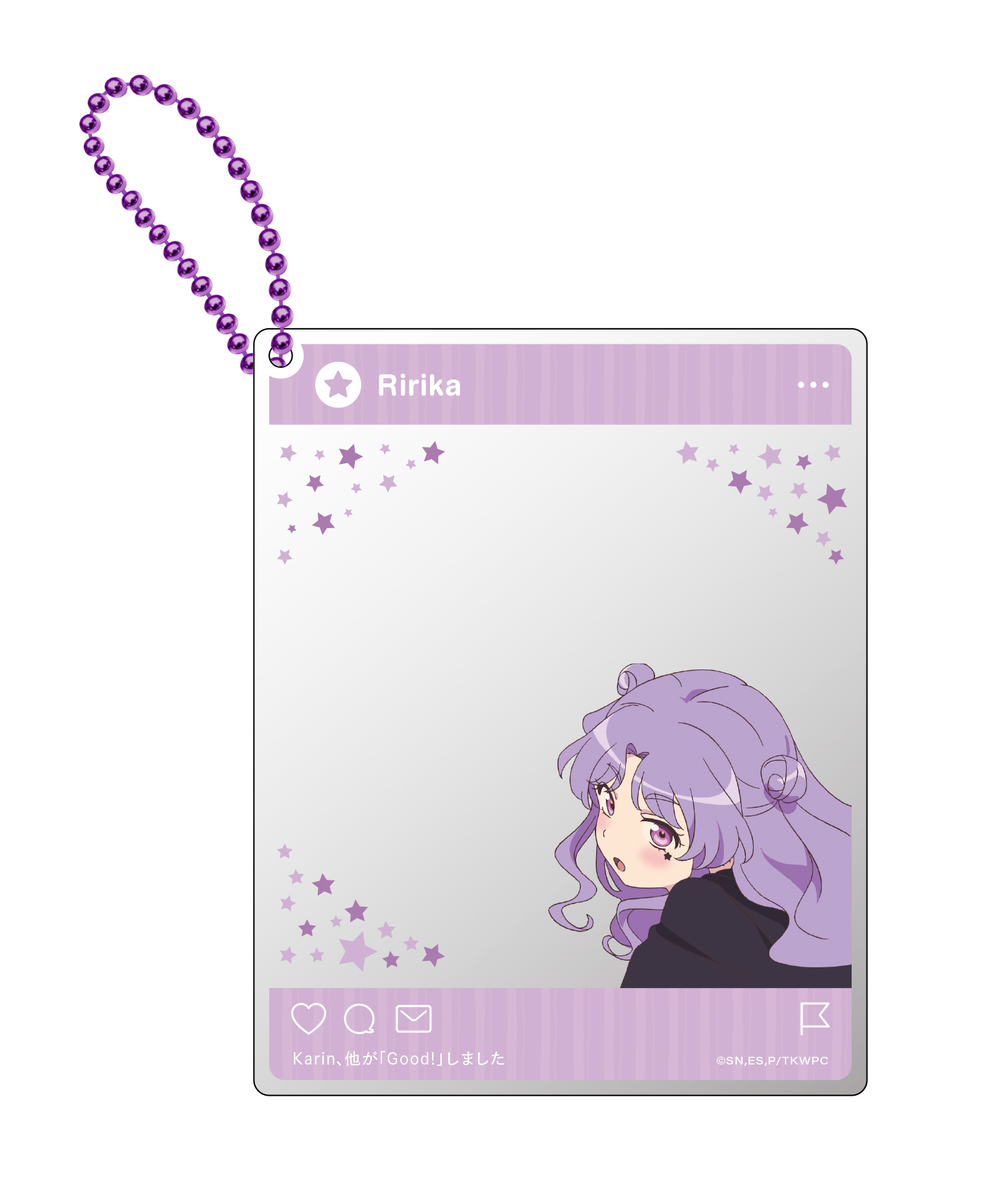 SNS風アクリルカードキーホルダー（リリカ） | きゃにめ