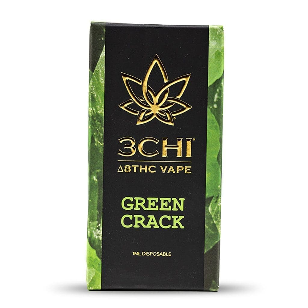 Shop 3Chi Delta 8 THC Disposable Vape Pen - Green Crack Online