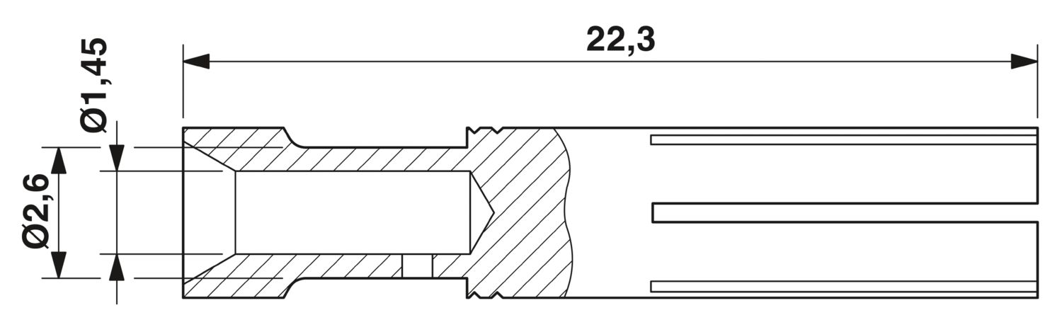CK2,5-ED-1,00BU AG - Crimp contact - 1663666 | Phoenix Contact