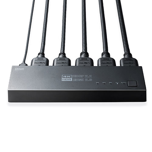 在庫限り】HDMI切替器 4入力1出力 4K/60Hz HDR HDCP2.2 自動/手動