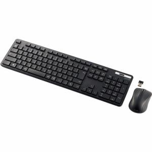 エレコム TK-FDM110MKBK 無線キーボード 薄型 メンブレン式 抗菌 フル