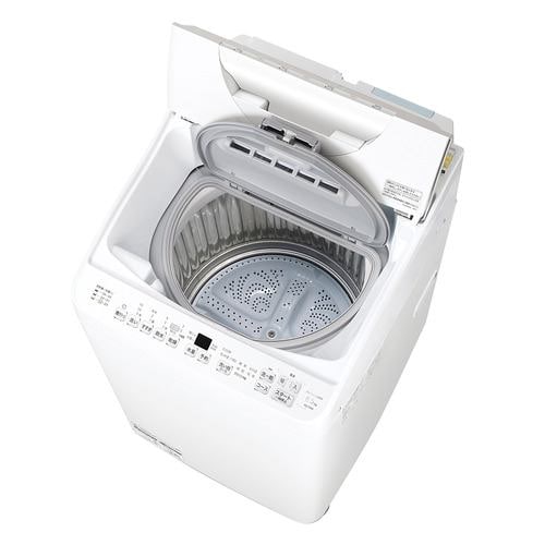 シャープ 縦型洗濯機 洗濯6.5kg 乾燥3.5kg 穴なし槽 ガンコつけおき