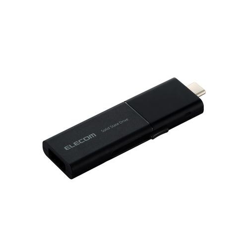 エレコム ESD-EWB1000GBKR 外付けポータブルSSD 1TB USB Type-C USB-A
