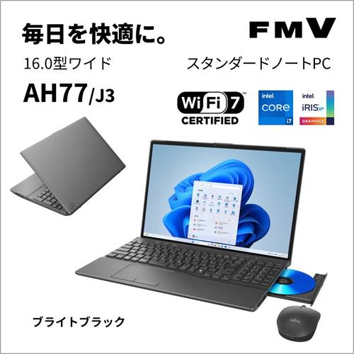 富士通 ノートパソコン FMV LIFEBOOK FMVA77J3B[16型 | WUXGA | Core