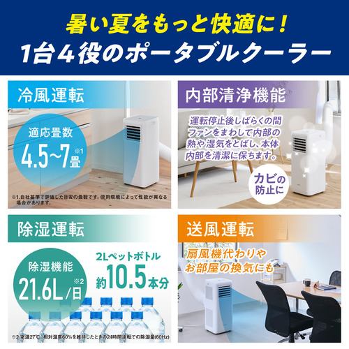 アイリスオーヤマ IPA-2203G ポータブルクーラー ホワイトIPA2203G