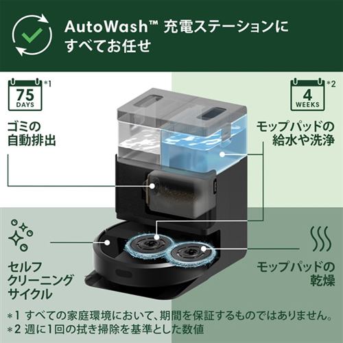 アイロボット G186060 Roomba Plus 406 Combo ロボット + AutoWash