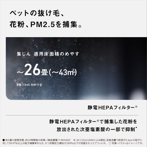 パナソニック F-MV6000C-SZ 次亜塩素酸 空間除菌脱臭機 ジアイーノ