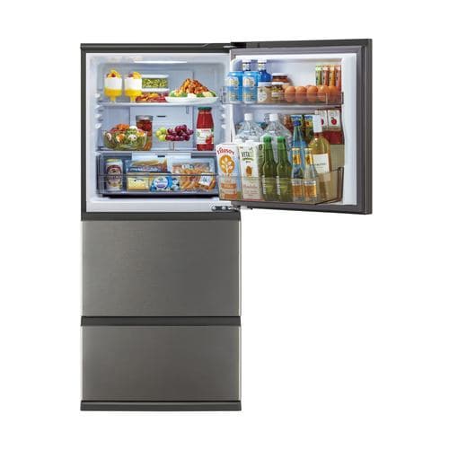 アクア 冷蔵庫 262L 右開き 3ドア 幅60cm 真ん中冷凍室 独立野菜室