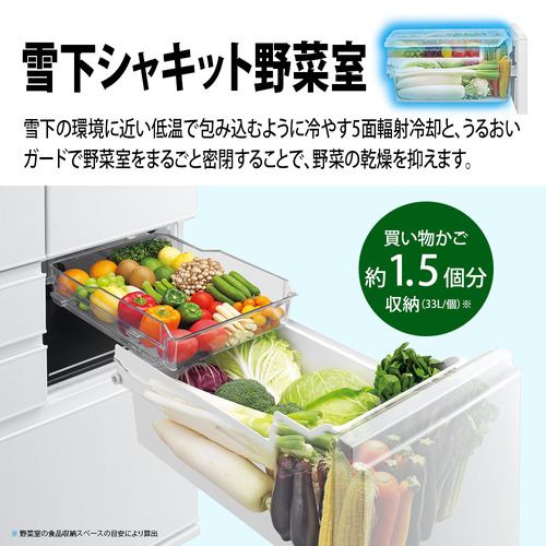シャープ 冷蔵庫 502L 観音開き 6ドア 幅68.5cm プラズマクラスター 大