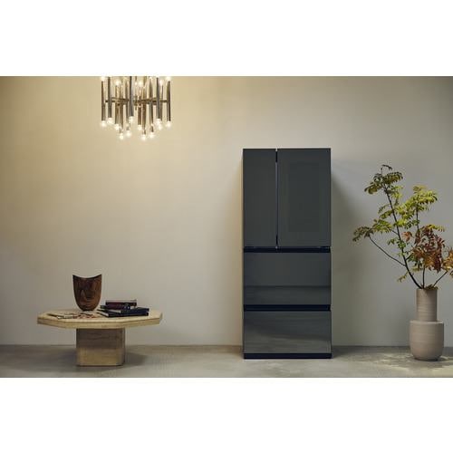 ツインバード HR-EI35B 4ドア冷蔵庫 中身が見える冷蔵庫 354L ブラック