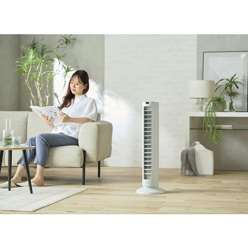 アイリスオーヤマ TWF-CD81T-H DCタワーファン ライトグレー TWFCD81TH